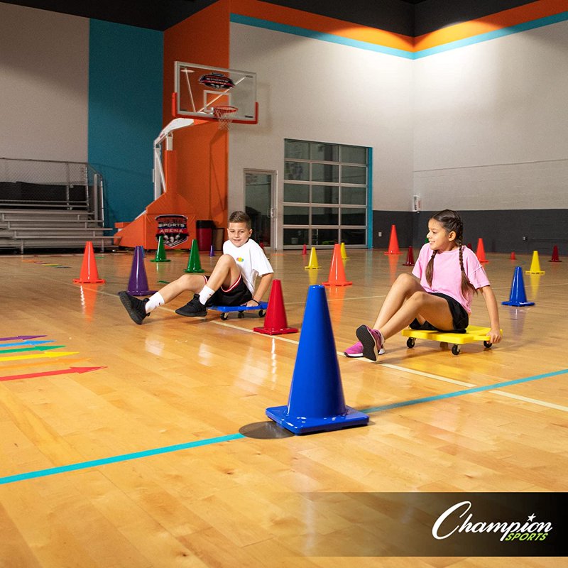 High Visibility Flex Vinyl Cone for Sports, Practice & Events - Orange