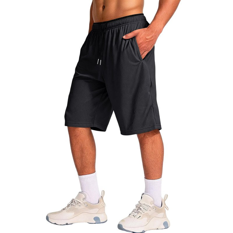 Men's Athletic Shorts with Pockets - Lightweight Quick Dry Gym Workout Bottoms