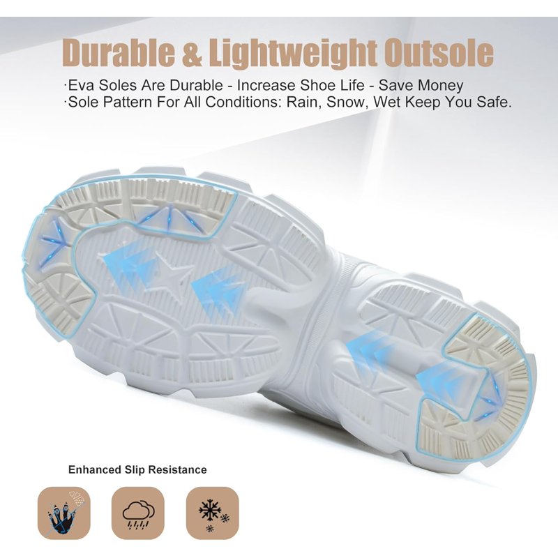 Steel Toe Work Sneakers for Men Women Anti-Slip Puncture-Proof Safety Shoes Lightweight Breathable Construction