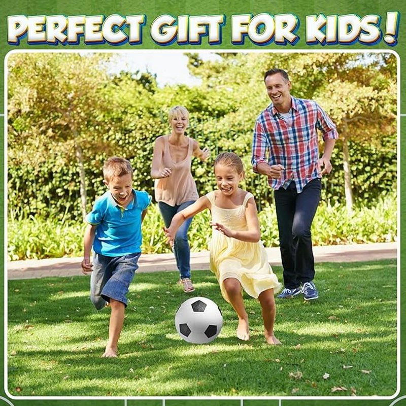 Size 3 Youth Soccer Balls 4 Pack with Hand Pump – Indoor/Outdoor Beginner Soccer Set
