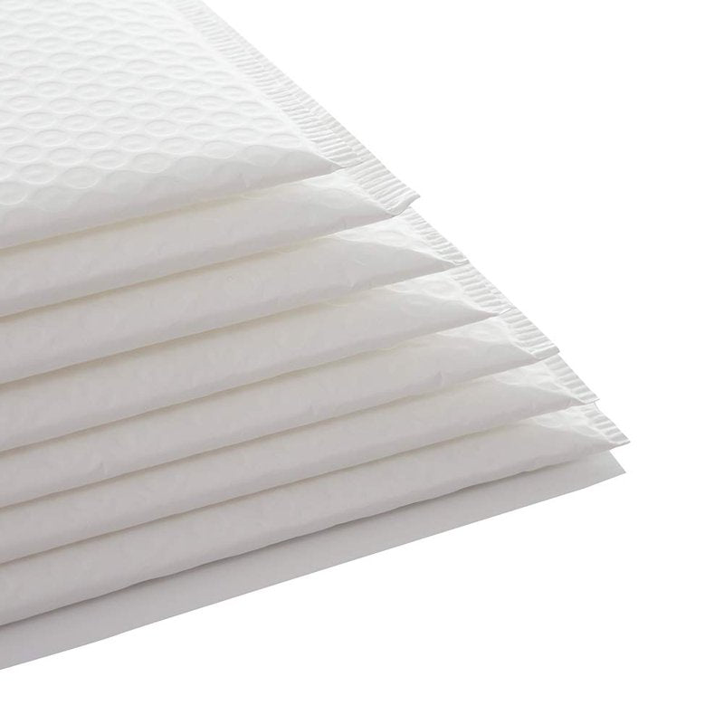 Poly Bubble Mailers with Reinforced Sealing Flap - Multiple Sizes & Quantities