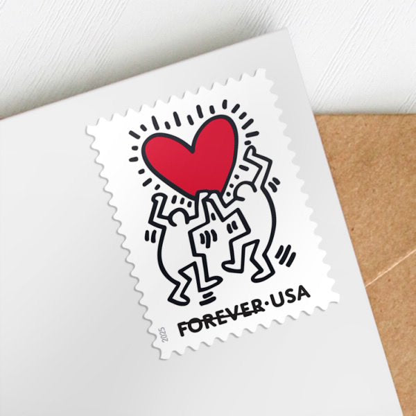 Love USPS Forever Postage Stamps - Valentine Heart Wedding Anniversary