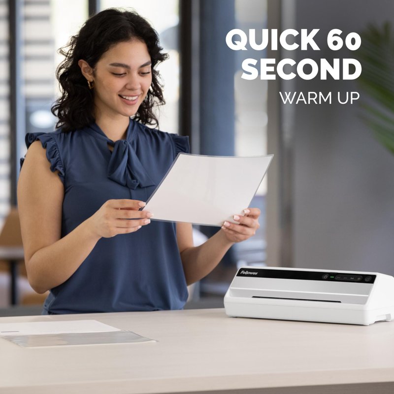 Laminator with Pouch Starter Kit - Fast Office & Classroom Laminating Machine