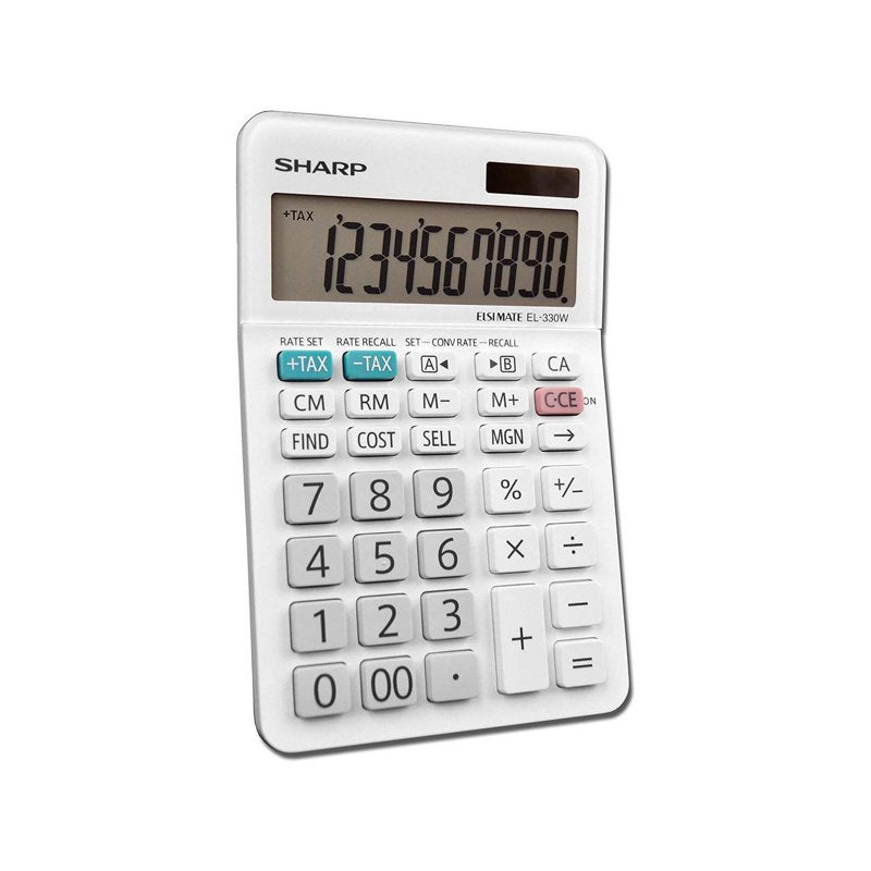 Desktop Calculator with Large LCD, Currency Conversion & Tax Keys