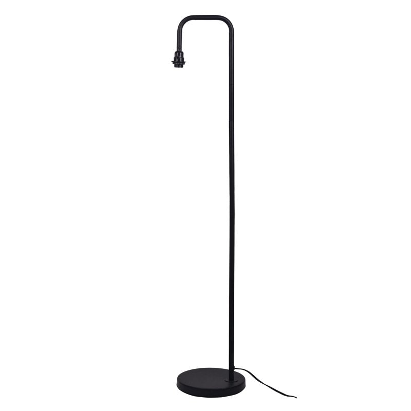 Mainstays Black Metal Floor Lamp with Natural Rope Shade - Indoor Lighting