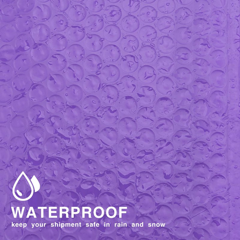 ProLine Extra Wide Purple Bubble Mailers 6x10 Inches - Pack of 25