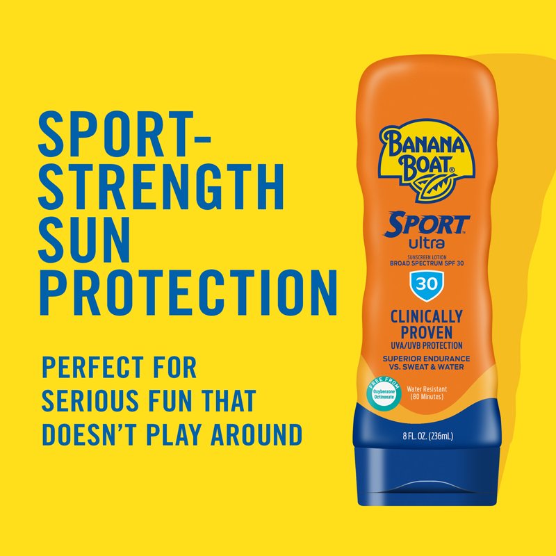 SPF 30 Sunscreen Lotion for Active Lifestyle - Water & Sweat Resistant 3 Pack
