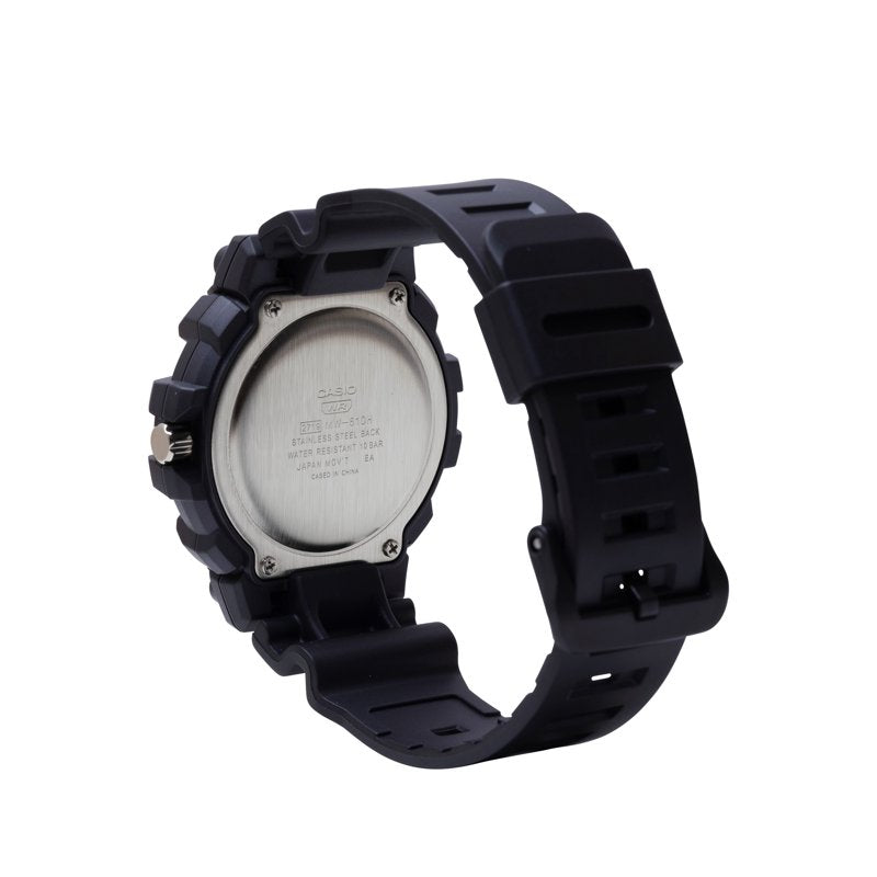 Casio Men's Heavy Duty Analog Watch - Water Resistant 100M, 10-Year Battery