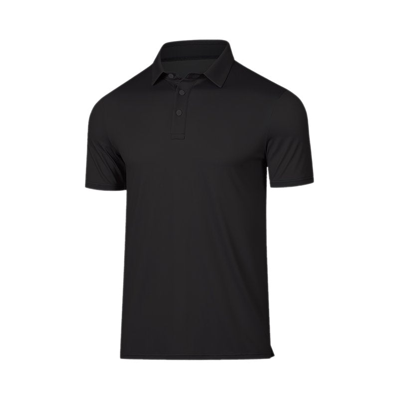 Mens Short Sleeve Polo Shirt - Breathable Collared Casual Top for Men