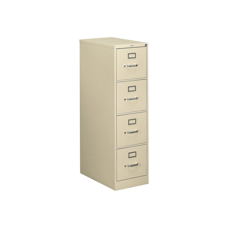 HON 510 Series Four-Drawer Vertical File Cabinet Putty 25in Deep
