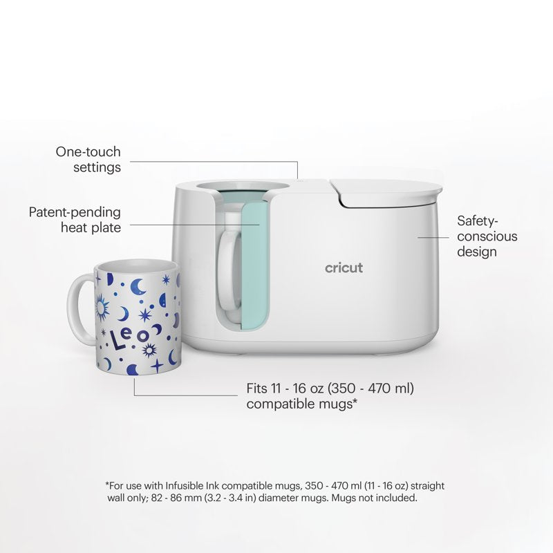 Personalized Mug Heat Press Machine for Infusible Ink - 11" x 6.2"