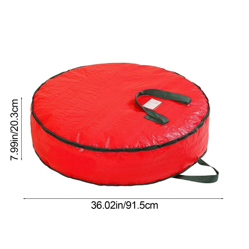 36 Inch Christmas Wreath Storage Bag Heavy Duty Large Holiday Garment Organizer