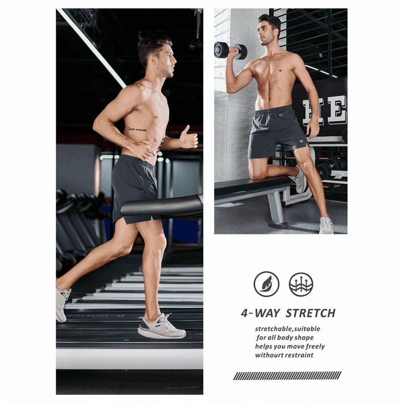 Men's Athletic Shorts 5 Inch Workout Running Gym Basketball Activewear - Lightweight & Breathable