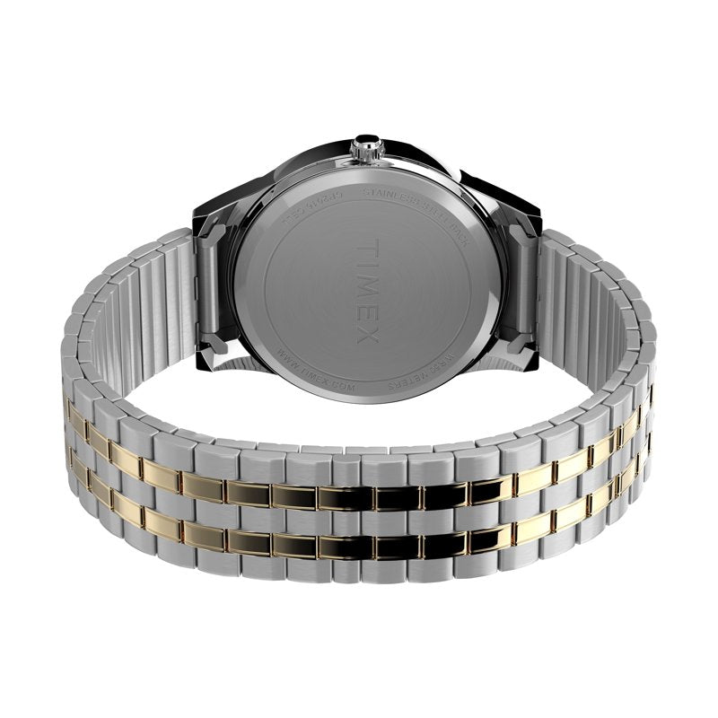 Men's Two Tone Dress Watch Band - Stretch Expansion Strap