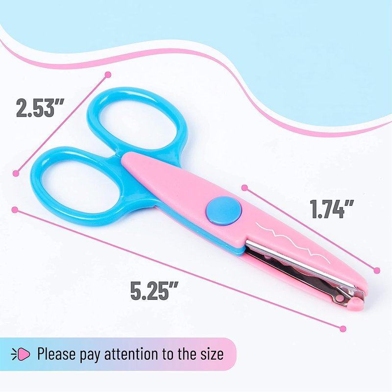 Decorative Craft Scissors 6-Pack Zig Zag Edging Art & Scrapbook Tools