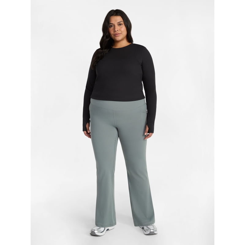SoftSculpt Flare Leggings with Pockets for Women - Activewear