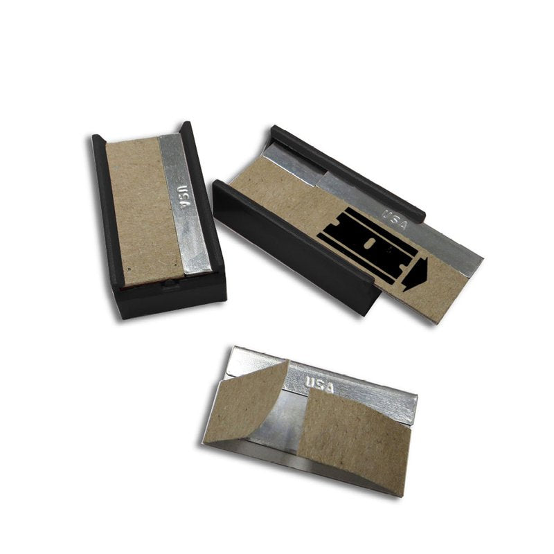 Single Edge Razor Blades Dispenser Pack - High Carbon Steel, Paper Wrapped