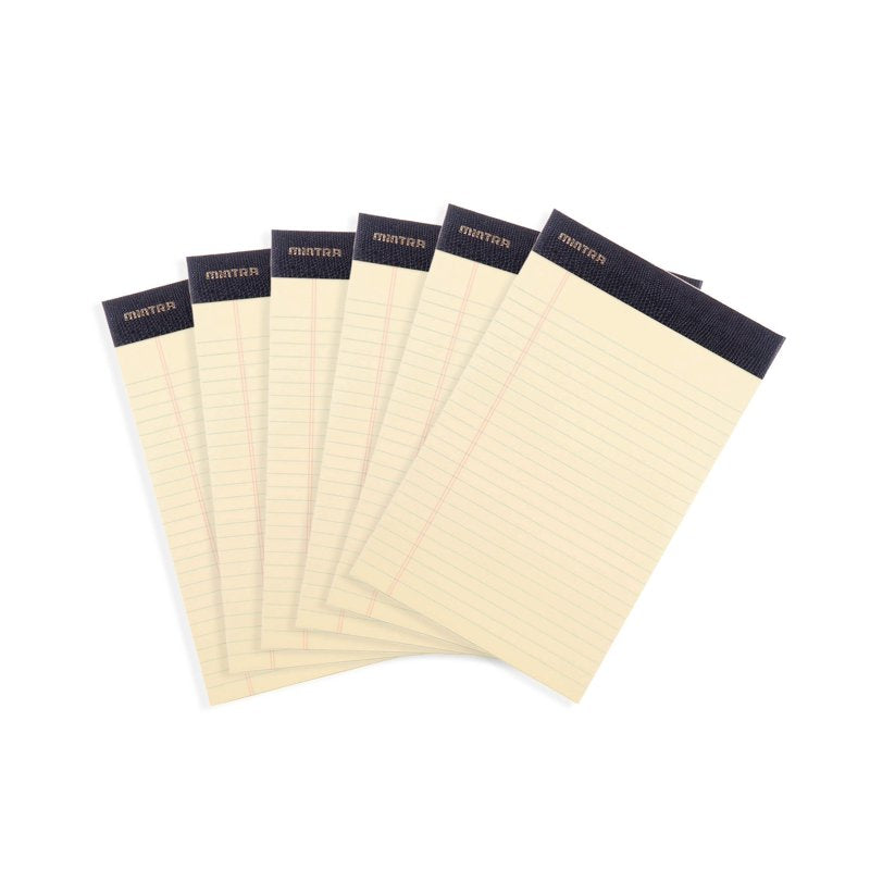 Premium Legal Pads 6 Pack - Narrow & Wide Ruled, Multiple Sizes