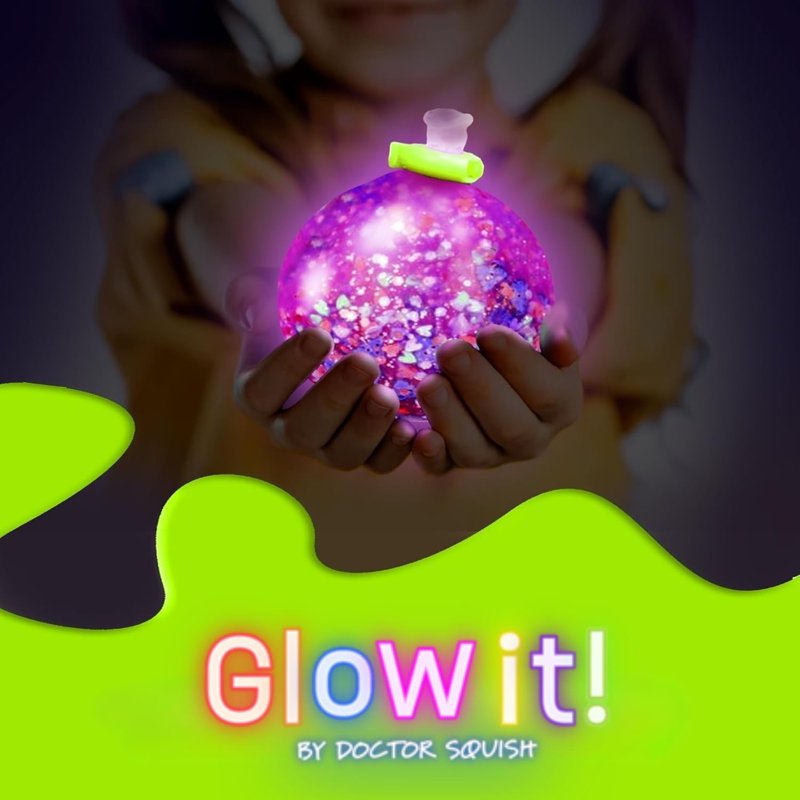 Glow-in-the-Dark Squishy Maker Kit with 8 Squishies & Accessories