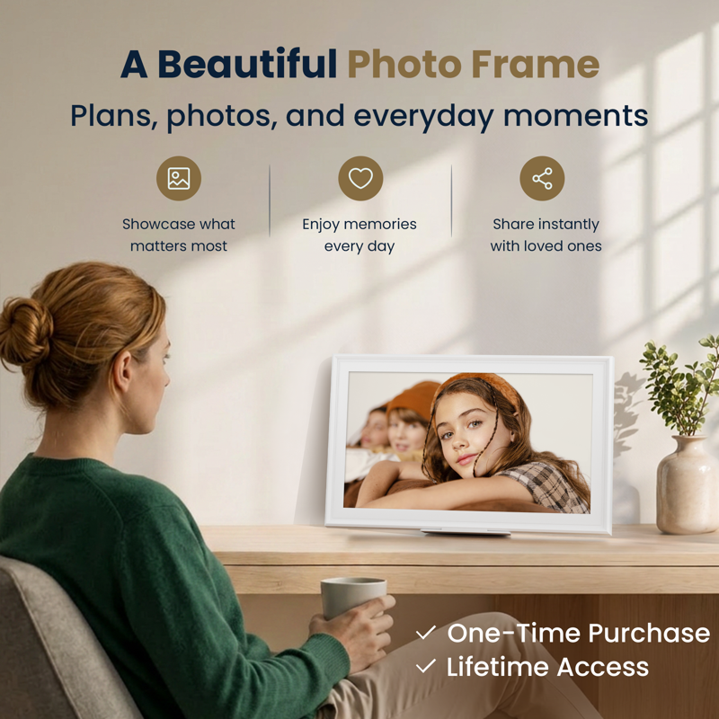 Digital Wall Calendar with Touchscreen & WiFi – Family Organizer, No Subscription