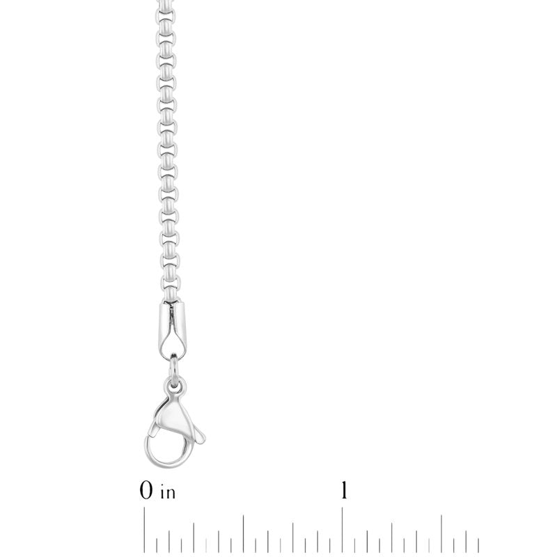 Men's Stainless Steel Chain Set of 2 Rounded Box Chains - Believe by Brilliance