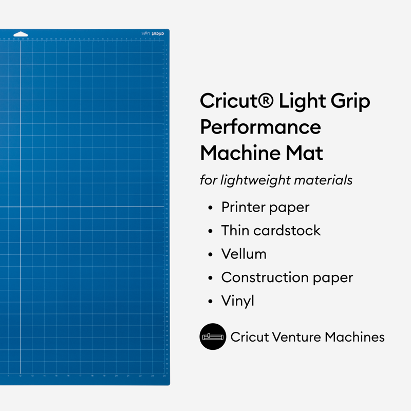 Light Grip Cutting Mat for Cricut Venture - 24 x 12 Inches, 2 Pack
