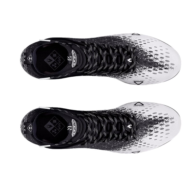 Under Armour Spotlight Lux 2.0 Molded Football Cleats - White, Size 11