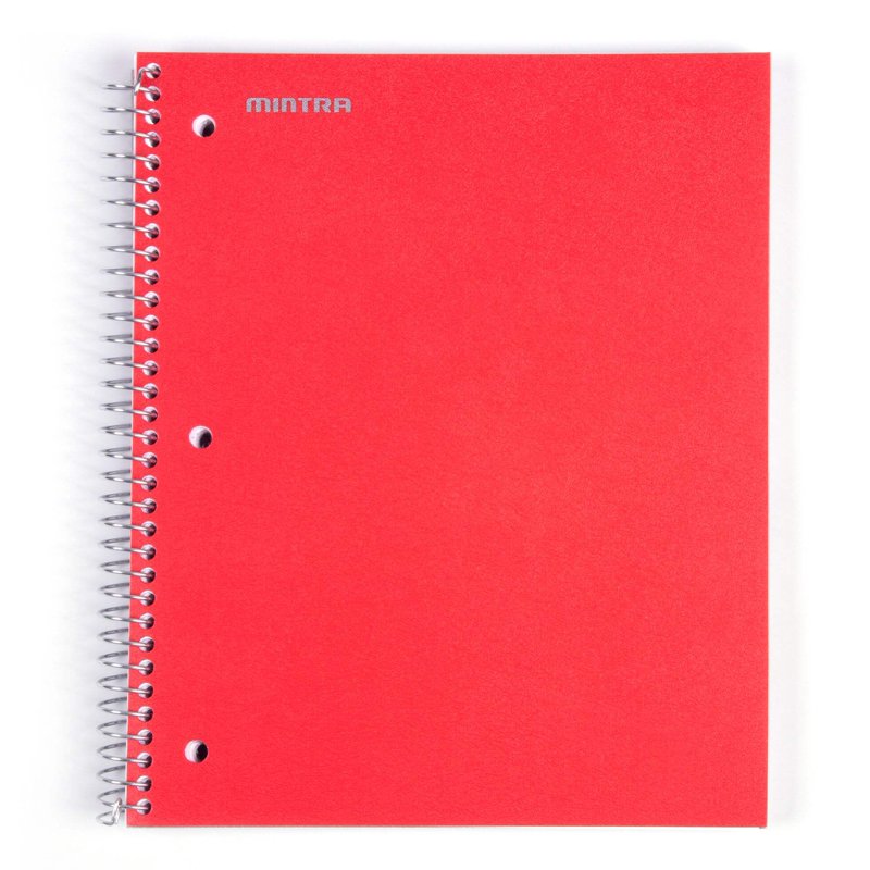 Spiral Notebooks 3 Pack - Durable 1 Subject College Ruled, Water-Resistant Cover