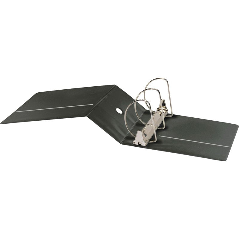 Heavy-Duty Non-Stick Locking Slant-D Binder 6 Inch Capacity, 11 x 8.5 Black