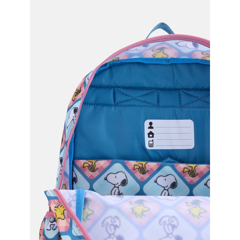 Kids' 17-Inch Peanuts Laptop Backpack with Snoopy & Woodstock - Blue