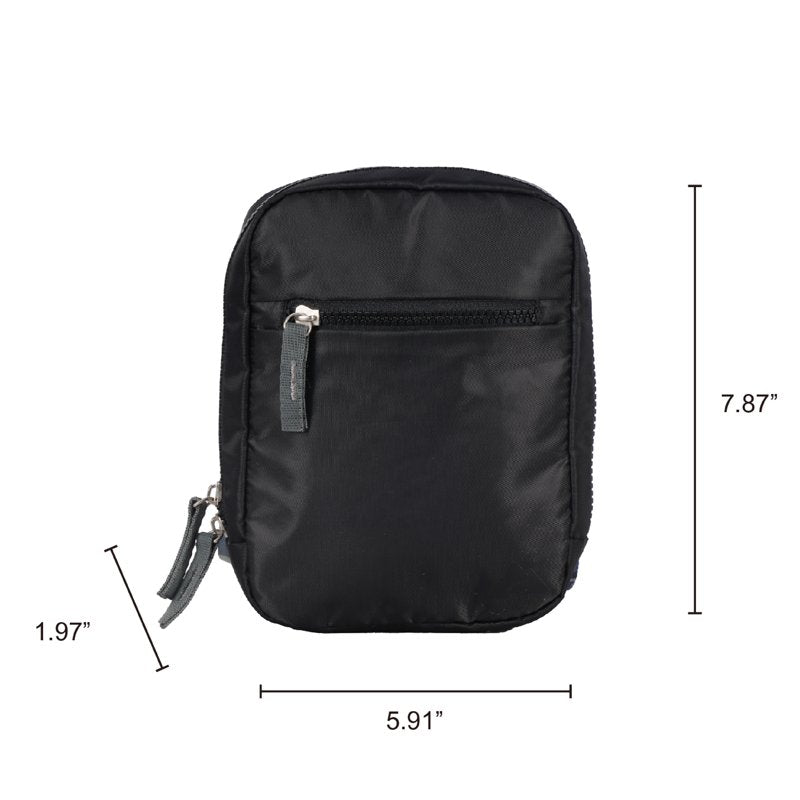 Unisex Nylon Crossbody Bag - 2L Capacity, Adjustable Strap, Stylish Design