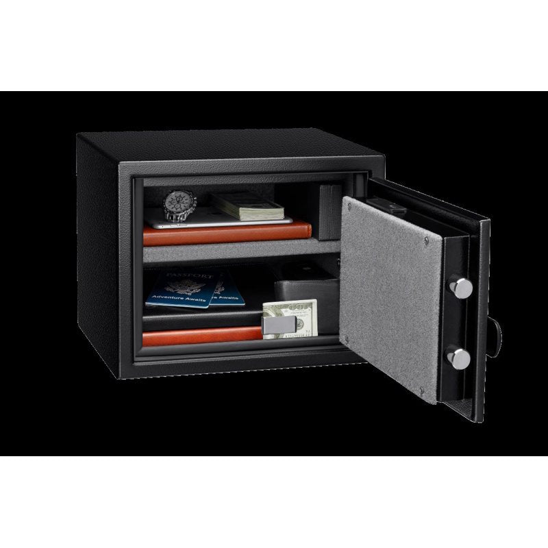 Small Fireproof Waterproof Safe with Electronic Lock - 1 Shelf