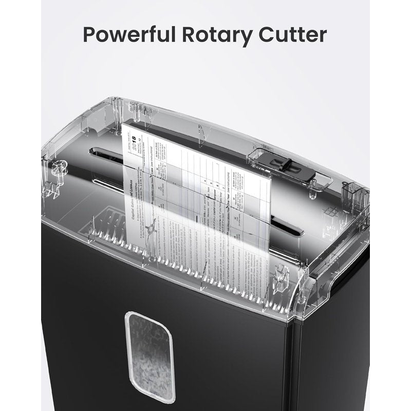 High-Security Micro-Cut Paper Shredder with Credit Card and Staple Shredding for Home Office