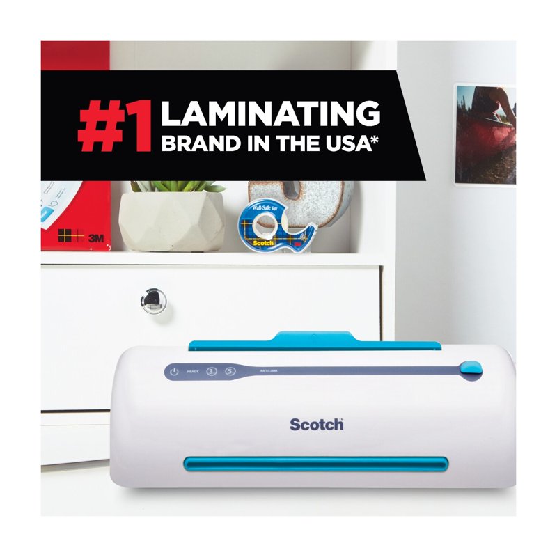 Thermal Laminator Machine with 2 Pouches - 9-Inch Professional Laminator for Crafts & Photos