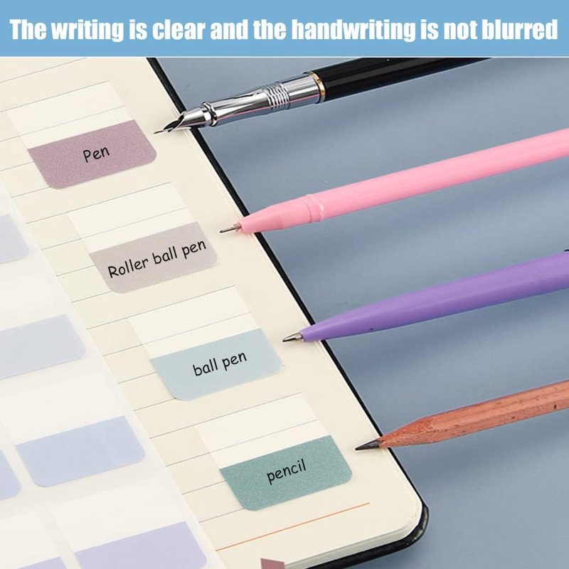 Multicolor Sticky Index Tabs 1 Inch - 600 Pack Writable Office Organizer
