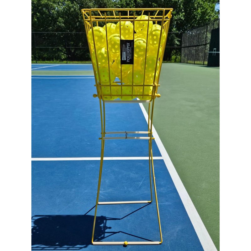 Pickleball Ball Hopper with 30-Ball Capacity - Effortless Pick-up Tool