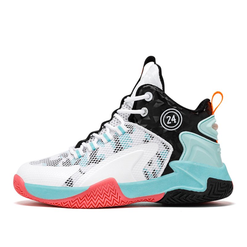 Kids' Basketball Sneakers Boys Girls High Top Sports Shoes Comfortable Breathable Lightweight