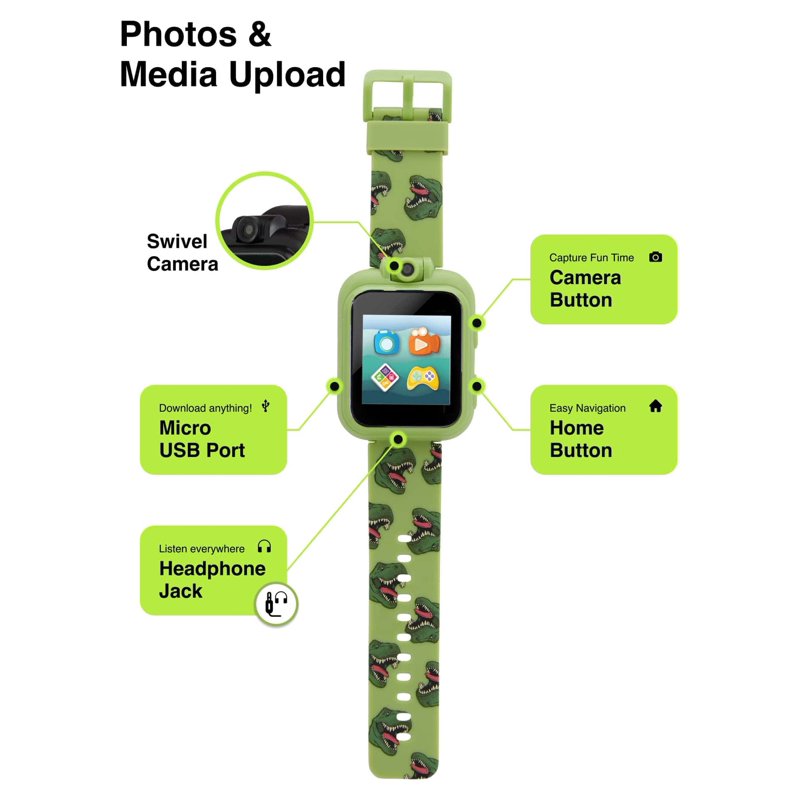 Kids Smartwatch with Educational Games and Earbuds - Safe, No GPS