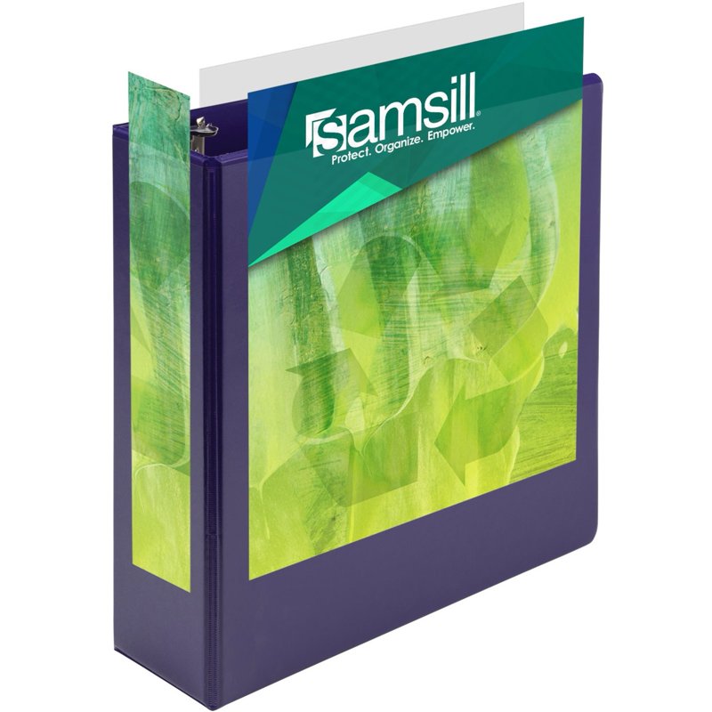 Plant-Based 3-Inch 3 Ring View Binder - Durable Eco-Friendly Office & School Organizer