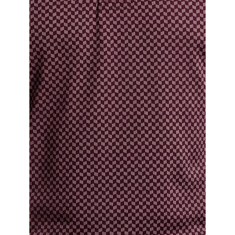 Men's Performance Herringbone Print Golf Polo Shirt - Short Sleeve Activewear