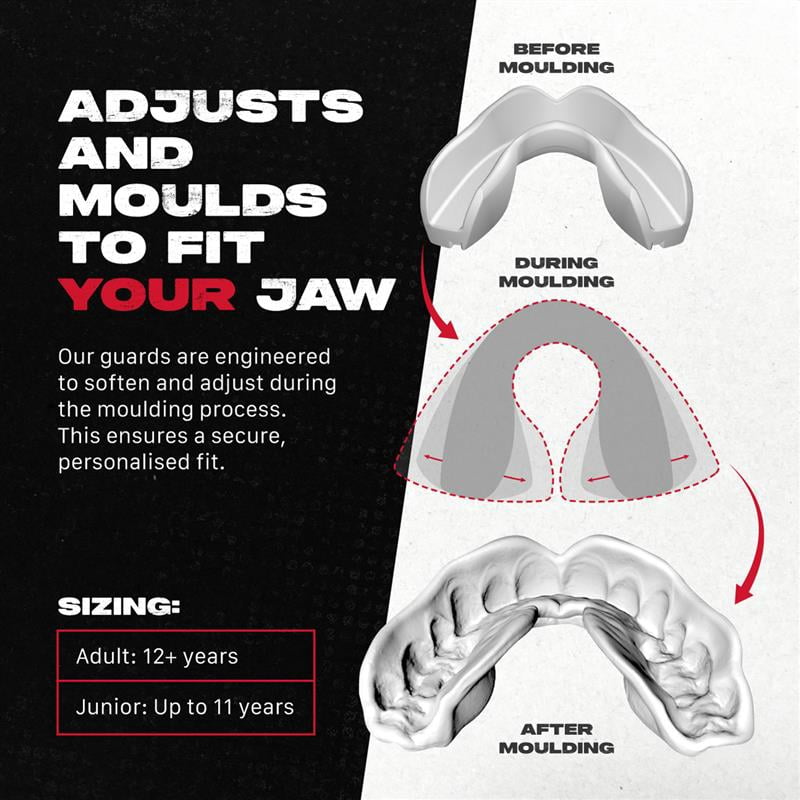 Re-Mouldable Sports Mouth Guard for Braces with Case - Full Impact Protection