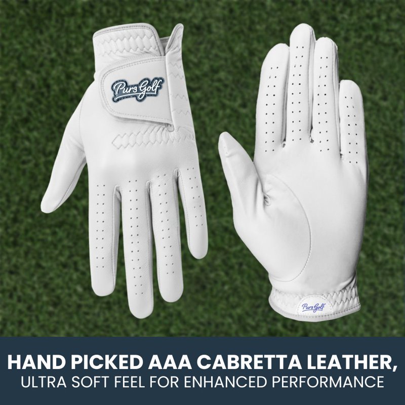 Men's Golf Gloves with Ball Marker - Cabretta Leather, Multi-Pack