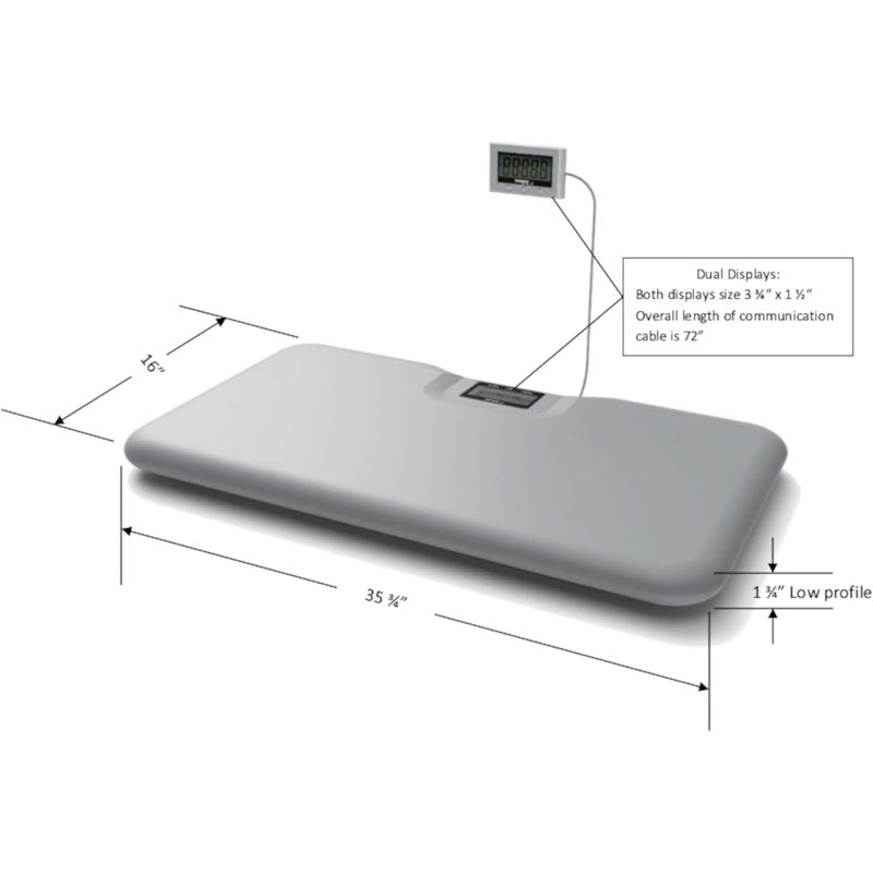 Digital Pet and Postal Scale with Remote Display - 330 lb Capacity, Large Platform