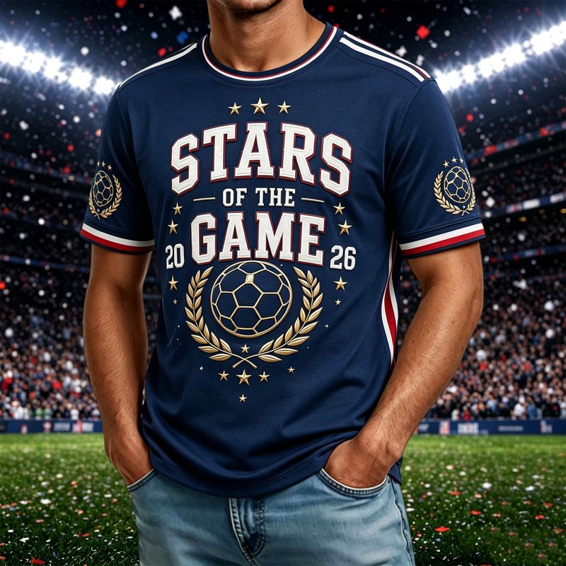 USA Soccer Jersey 2026 - Dark Gray, Size S - Short Sleeve Crewneck Fan Football Shirt