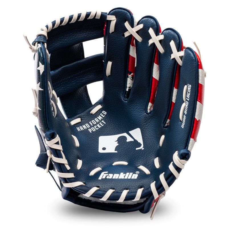 Kids Tee Ball Glove and Ball Set - Lightweight, Soft, Right Hand Throw, 9.5 Inch