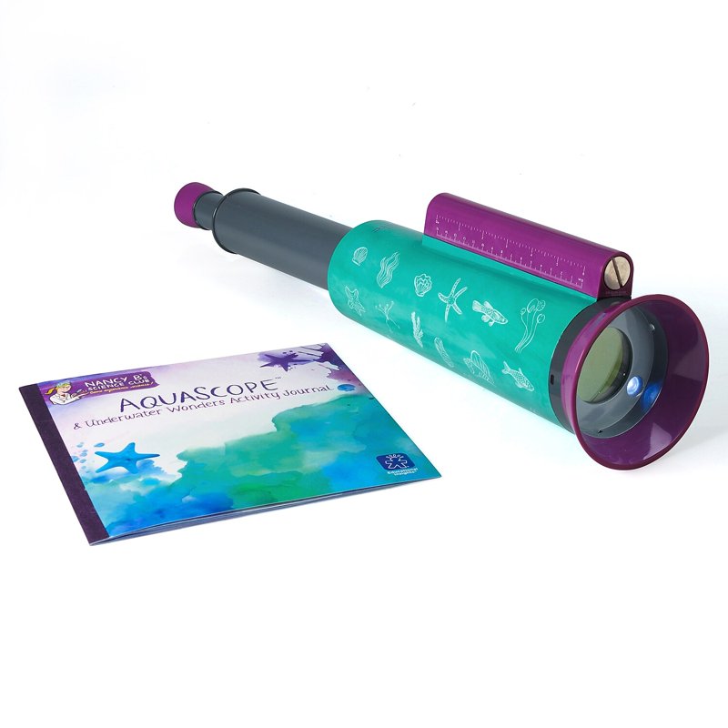 Underwater Viewing Scope with LED Lights and Activity Journal - Water-Resistant Telescopic Marine Explorer