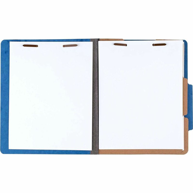6-Part Letter Classification Folders Sky Blue - Office File Organizer, 10 Pack