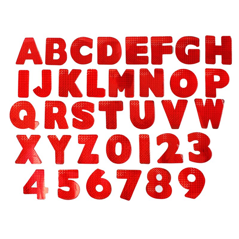 Multi-Color Jumbo Paper Letters and Numbers for Posters - 108 Pieces