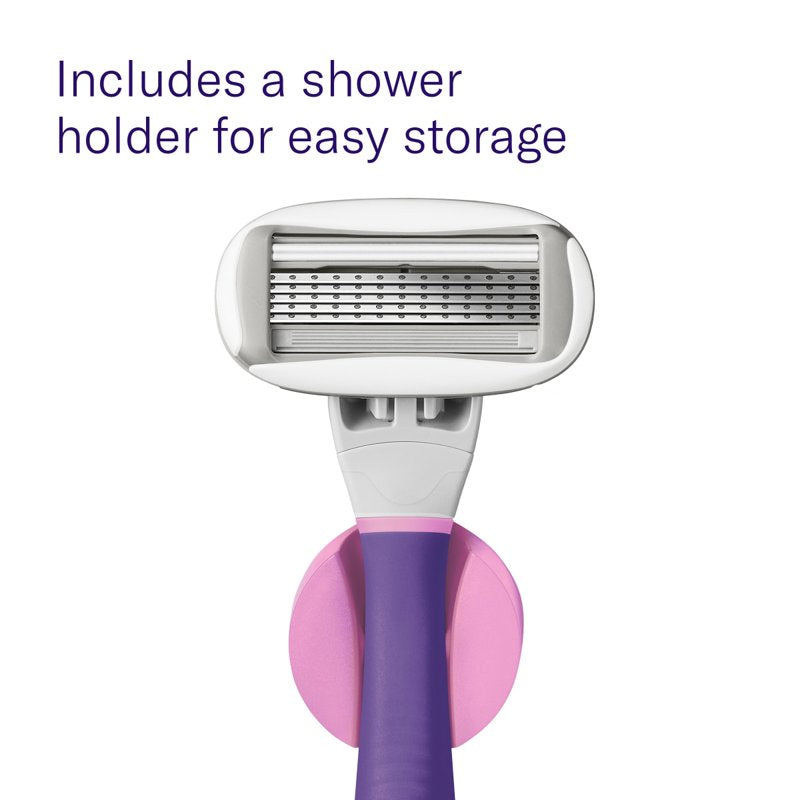 Women's Razor Shaving Set with 5-Blade Razor Handle and Cartridges