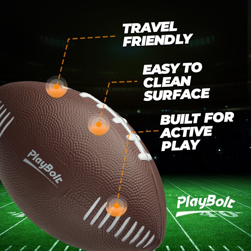 Mini Foam Football for Kids - Soft, Lightweight Indoor & Outdoor Play Ball